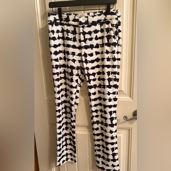 Lucy Paris Monochrome Abstract Women’s Pants - Picture 1 of 5